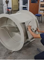 Air Supply and Fumes Exhaust System — installation example 2