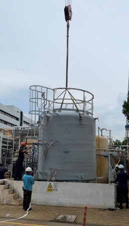 Chemical Storage Tank — installation example 4